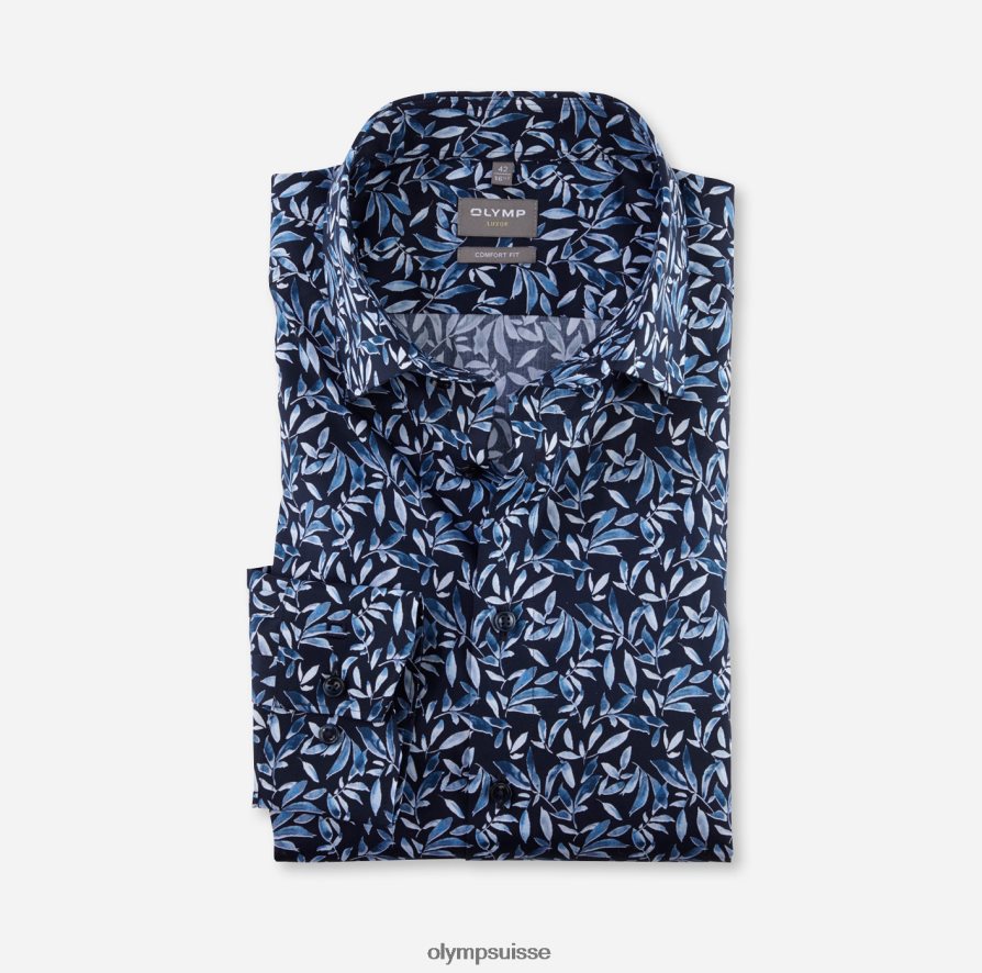 luxor confort fit, chemise business, new kent, bleu OLYMP vêtements VVP4DB1530