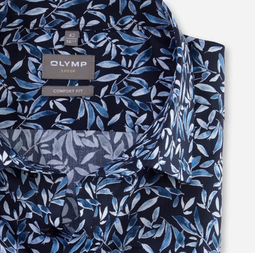 luxor confort fit, chemise business, new kent, bleu OLYMP vêtements VVP4DB1530