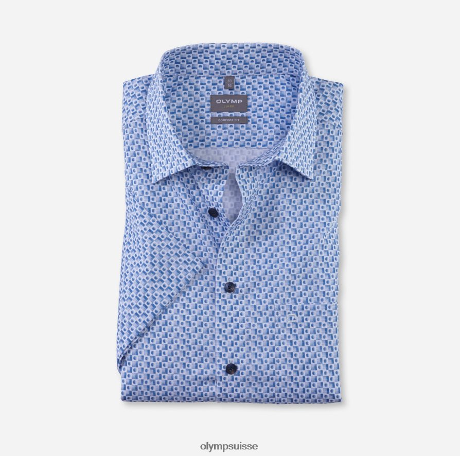 luxor confort fit, chemise business, new kent, bleu OLYMP vêtements VVP4DB1538