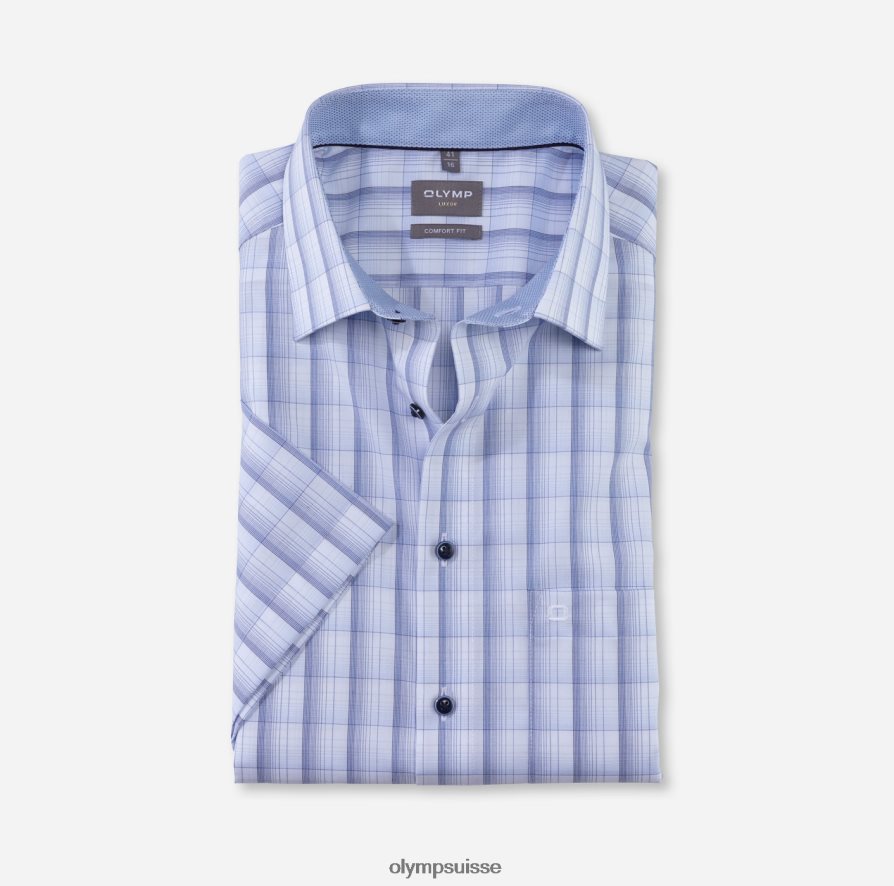 luxor confort fit, chemise business, new kent, bleu OLYMP vêtements VVP4DB1560