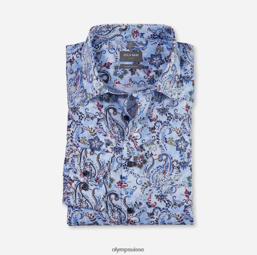 luxor confort fit, chemise business, new kent, bleu OLYMP vêtements VVP4DB1605