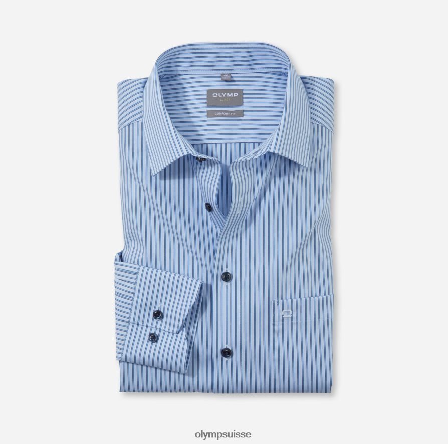 luxor confort fit, chemise business, new kent, bleu OLYMP vêtements VVP4DB1607