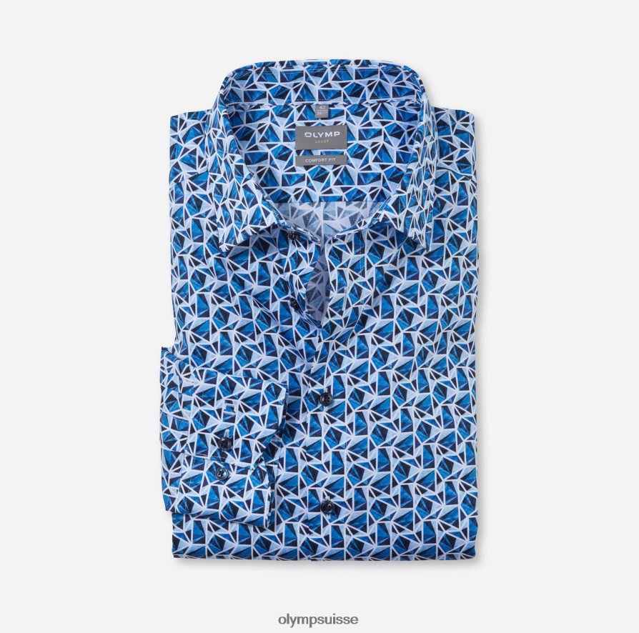 luxor confort fit, chemise business, new kent, bleu OLYMP vêtements VVP4DB1608