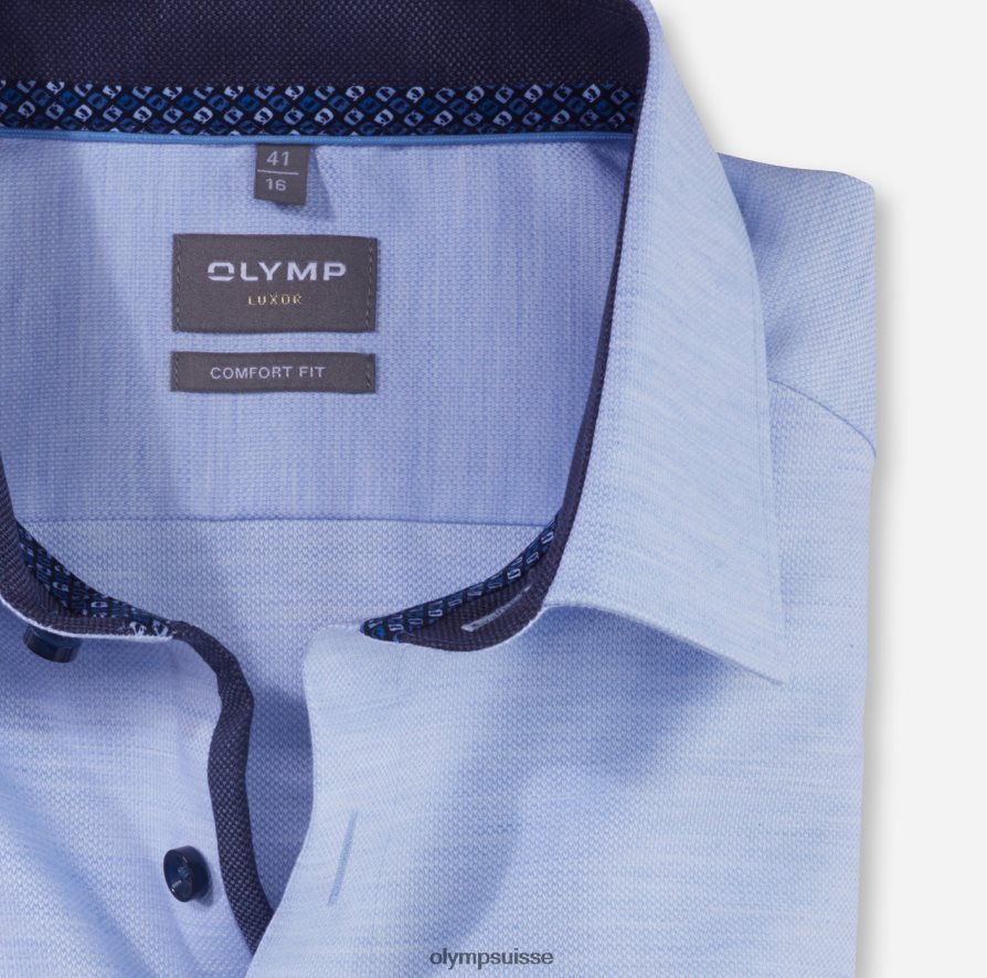 luxor confort fit, chemise business, new kent, bleu OLYMP vêtements VVP4DB1613