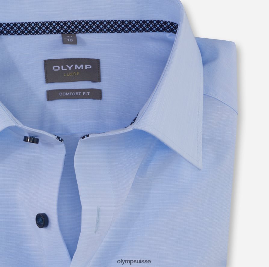 luxor confort fit, chemise business, new kent, bleu OLYMP vêtements VVP4DB1623