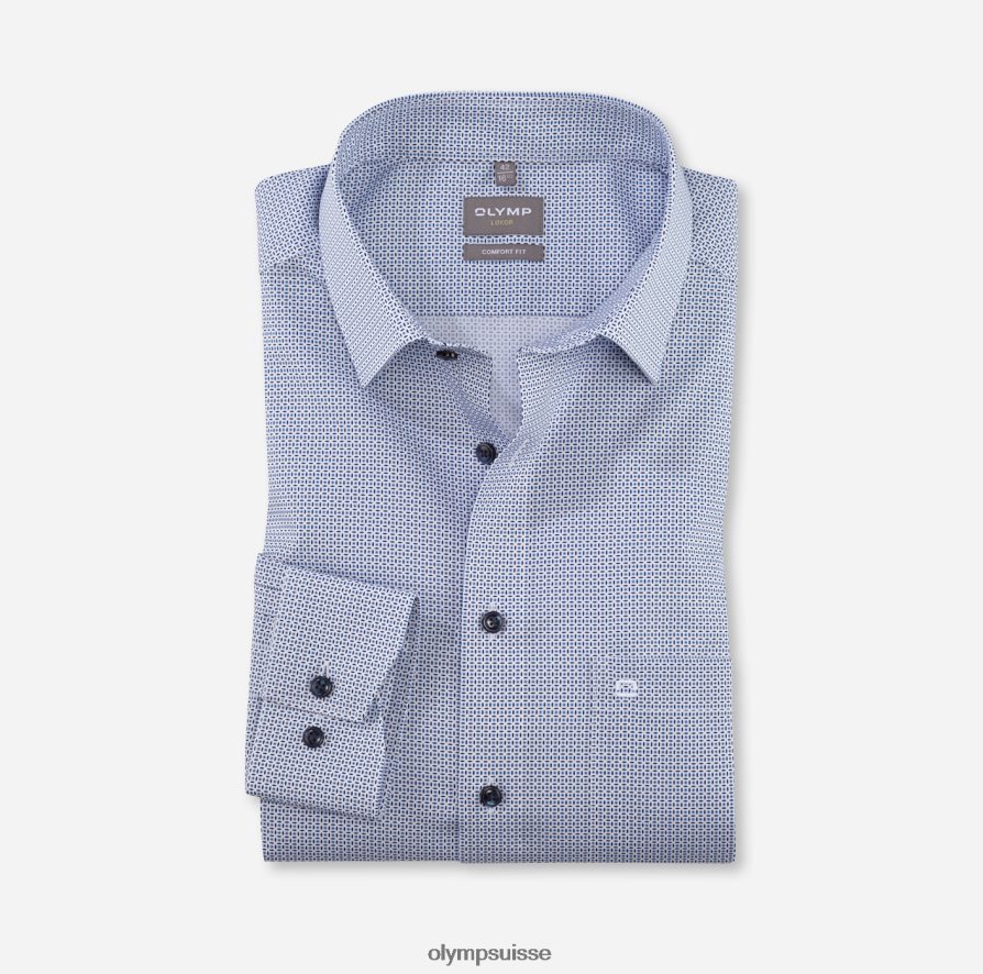 luxor confort fit, chemise business, new kent, bleu OLYMP vêtements VVP4DB1634