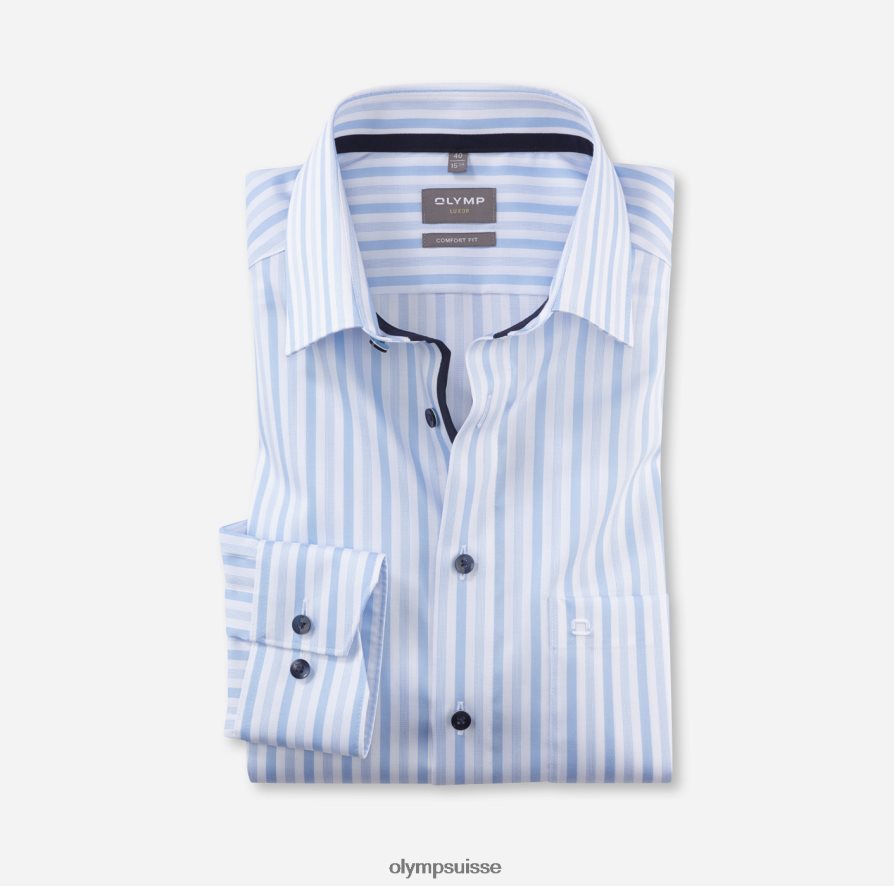 luxor confort fit, chemise business, new kent, bleu OLYMP vêtements VVP4DB1652