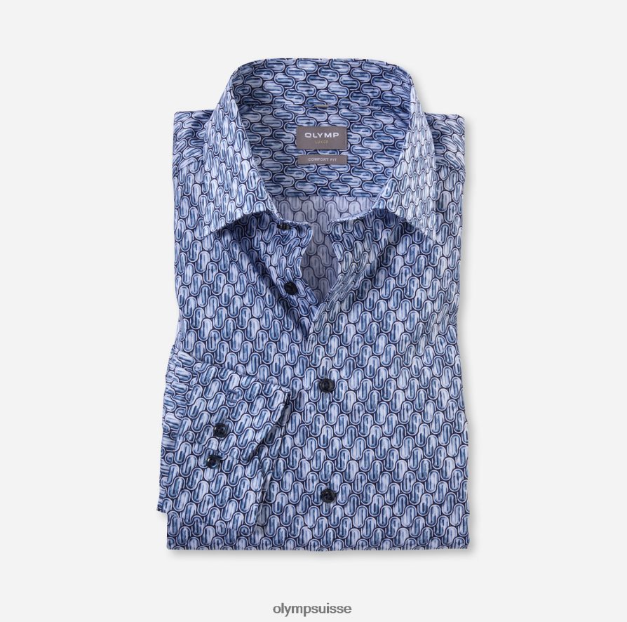 luxor confort fit, chemise business, new kent, bleu OLYMP vêtements VVP4DB1656