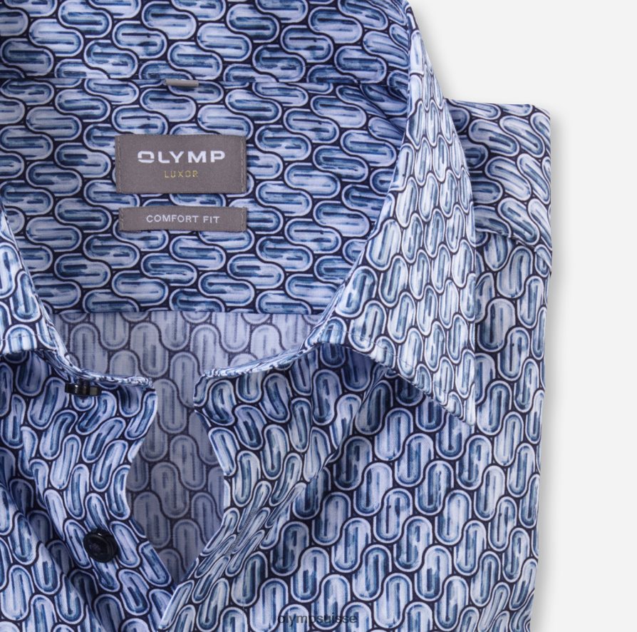 luxor confort fit, chemise business, new kent, bleu OLYMP vêtements VVP4DB1656