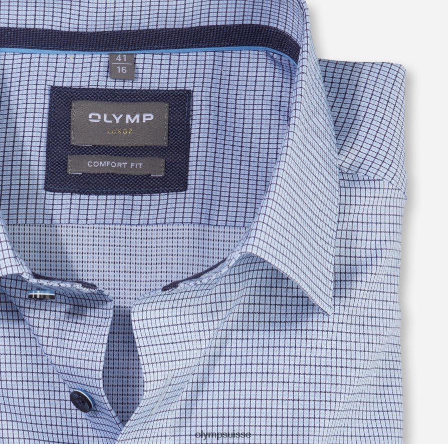 luxor confort fit, chemise business, new kent, bleu OLYMP vêtements VVP4DB1658