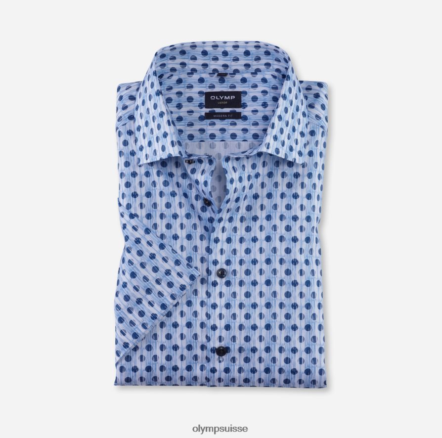 luxor modern fit, chemise business, global kent, bleu OLYMP vêtements VVP4DB1004