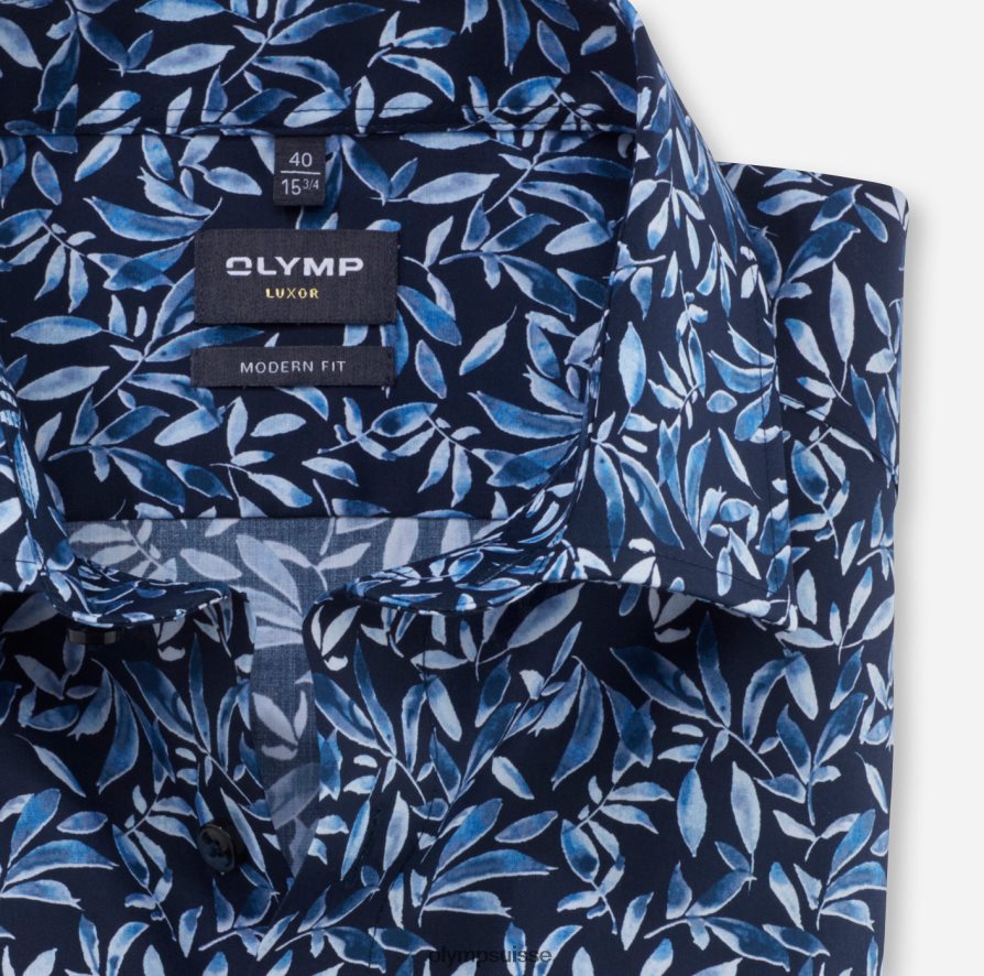 luxor modern fit, chemise business, global kent, bleu OLYMP vêtements VVP4DB1041
