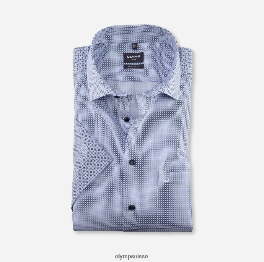 luxor modern fit, chemise business, global kent, bleu OLYMP vêtements VVP4DB1114