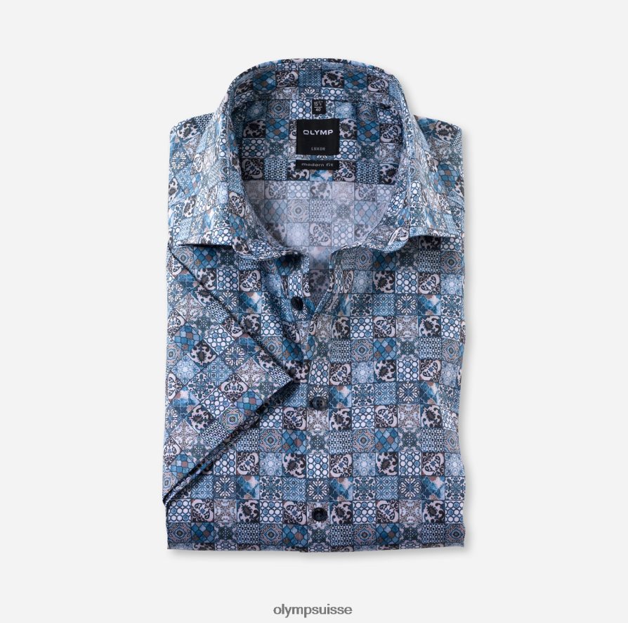 luxor modern fit, chemise business, global kent, bleu OLYMP vêtements VVP4DB1361