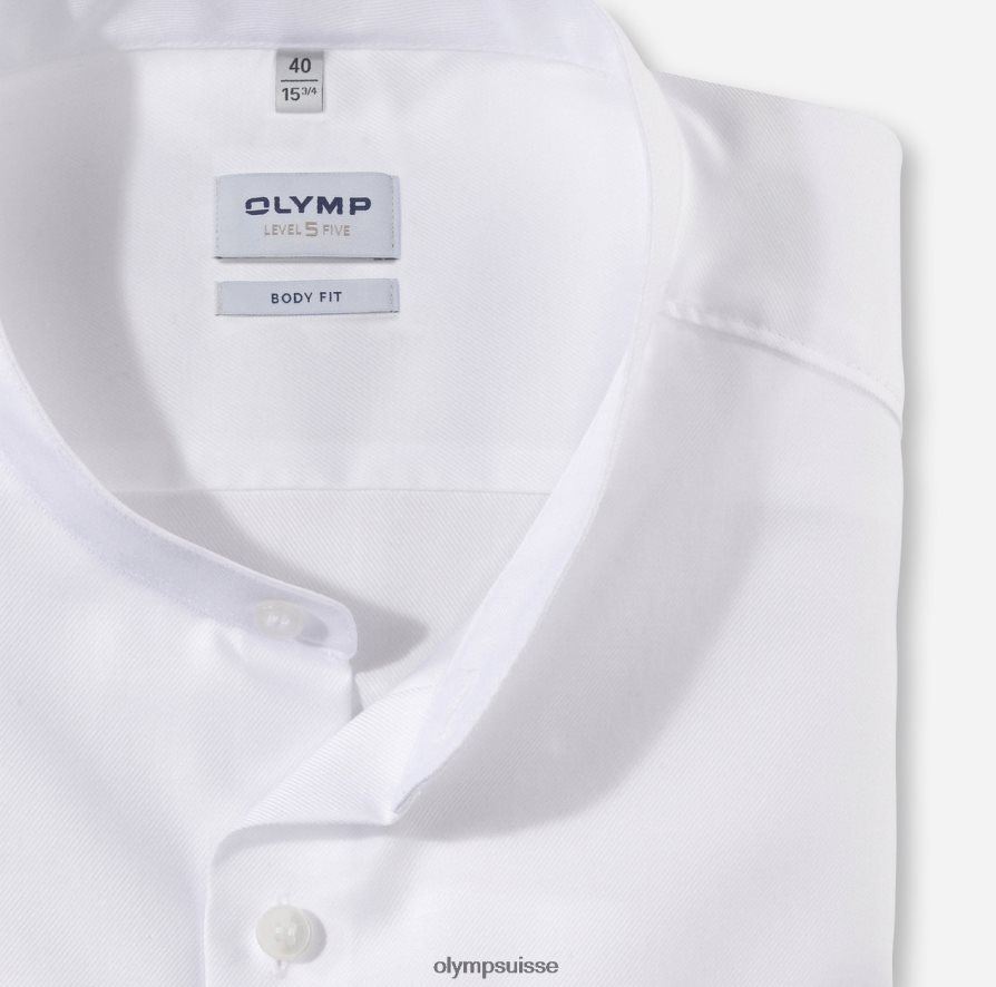 Level Five Body Fit, chemise business, col montant, blanc OLYMP vêtements VVP4DB381