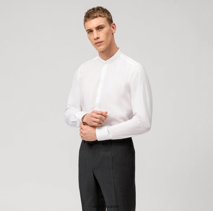 Level Five Body Fit, chemise business, col montant, blanc OLYMP vêtements VVP4DB677