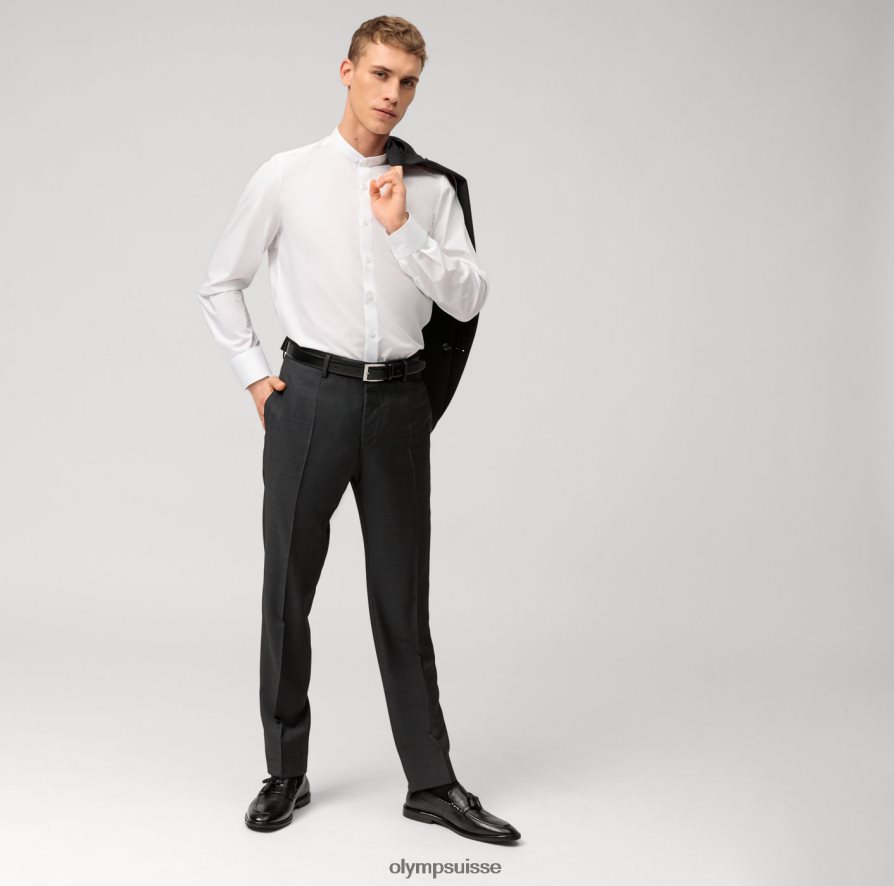 Level Five Body Fit, chemise business, col montant, blanc OLYMP vêtements VVP4DB677