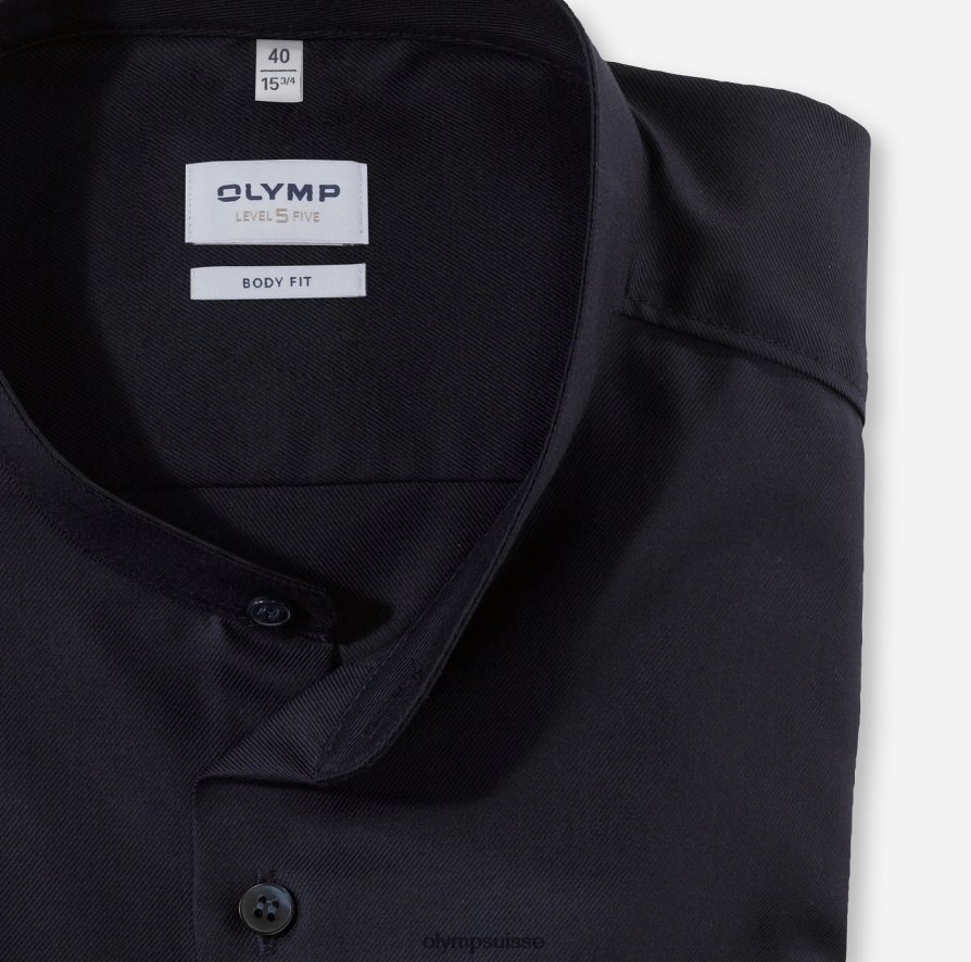 Level Five Body Fit, chemise business, col montant, bleu nuit OLYMP vêtements VVP4DB402