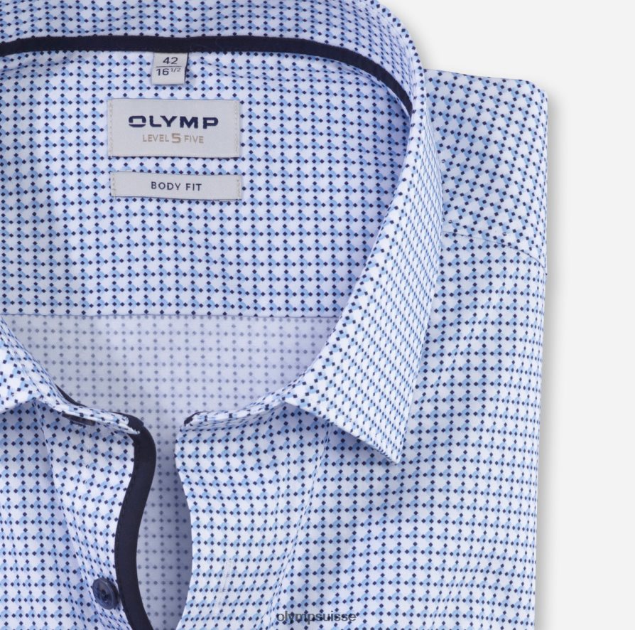 body fit niveau cinq, chemise business, new york kent, bleu OLYMP vêtements VVP4DB428