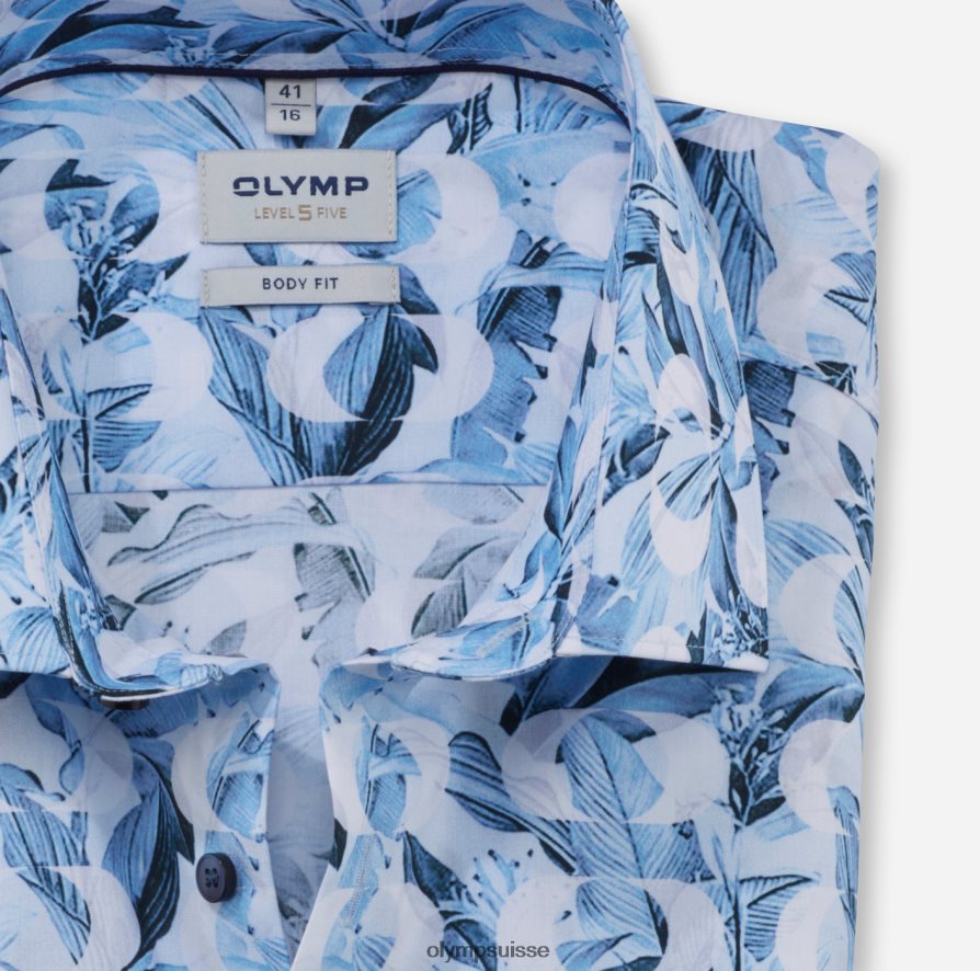 body fit niveau cinq, chemise business, new york kent, bleu OLYMP vêtements VVP4DB728