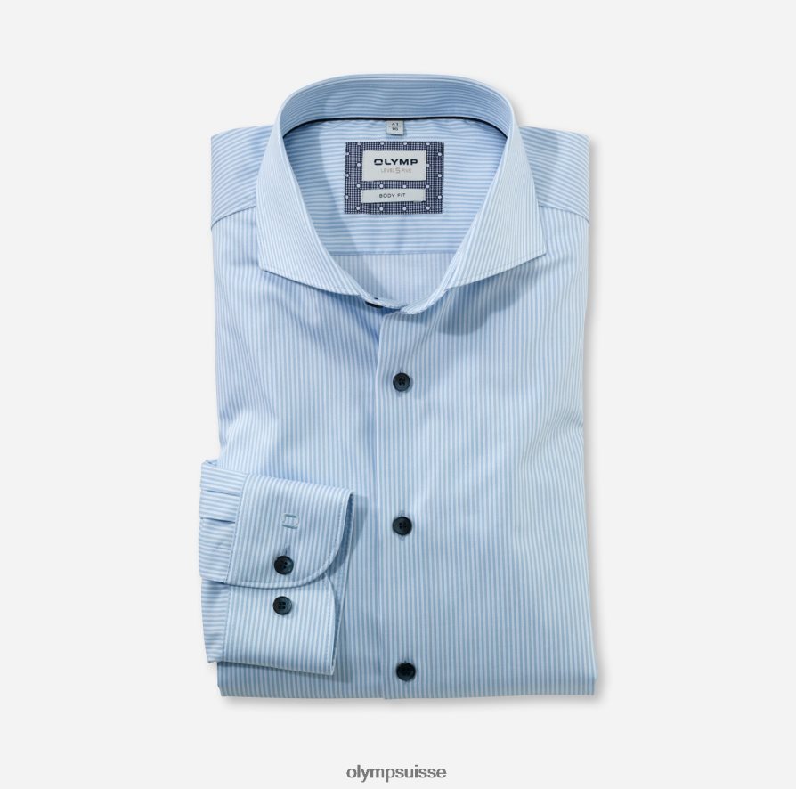 body fit niveau cinq, chemise business, pan coupé, bleu OLYMP vêtements VVP4DB342