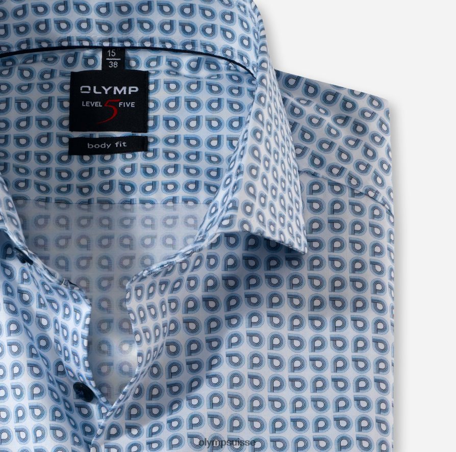body fit niveau cinq, chemise business, royal kent, bleu OLYMP vêtements VVP4DB818