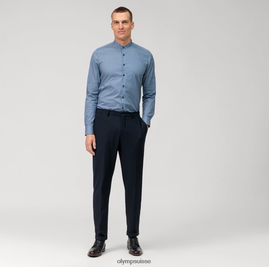 coupe body niveau cinq, chemise business, col montant, marine OLYMP vêtements VVP4DB525
