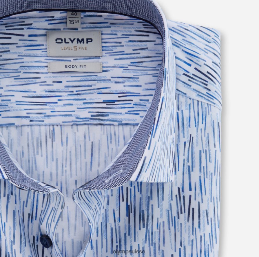 coupe body niveau cinq, chemise business, kent moderne, bleu OLYMP vêtements VVP4DB612