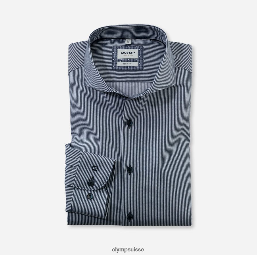 coupe corporelle niveau cinq, chemise business, coupe, marine OLYMP vêtements VVP4DB372