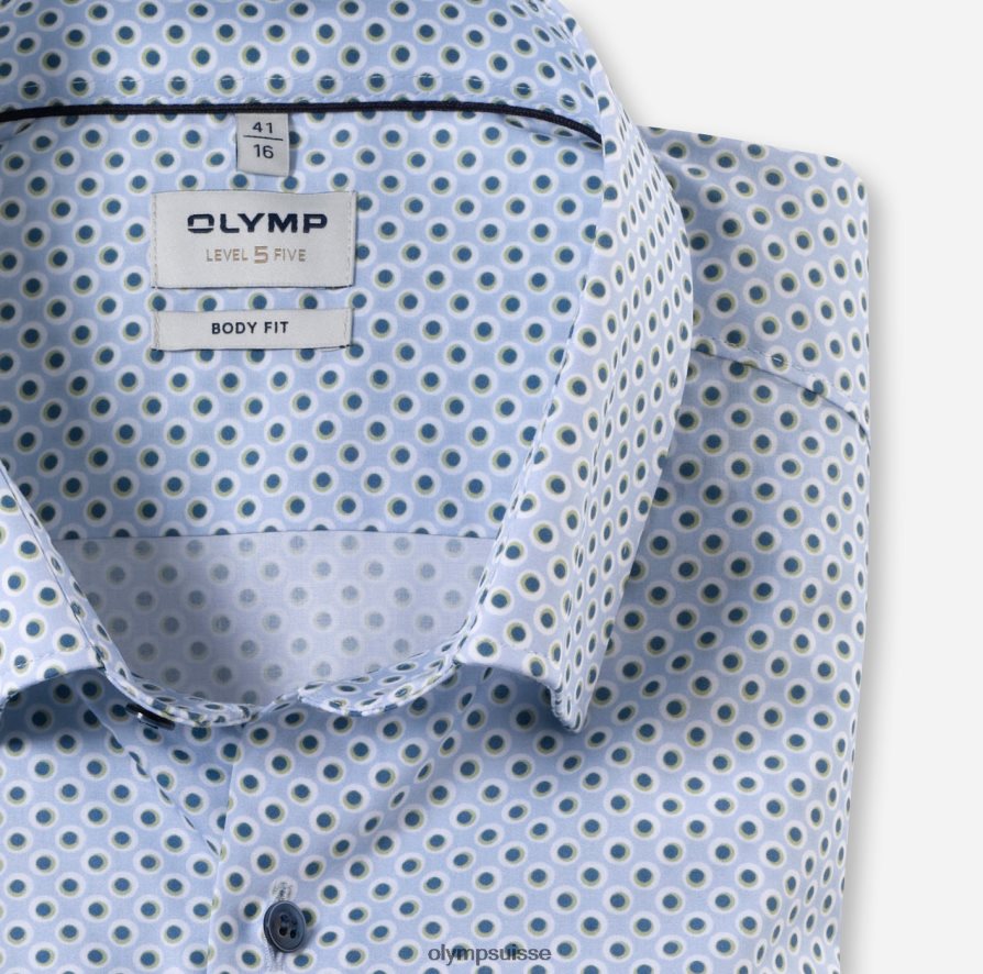 coupe corporelle niveau cinq, chemise business, sous boutonnée, citron vert OLYMP vêtements VVP4DB386