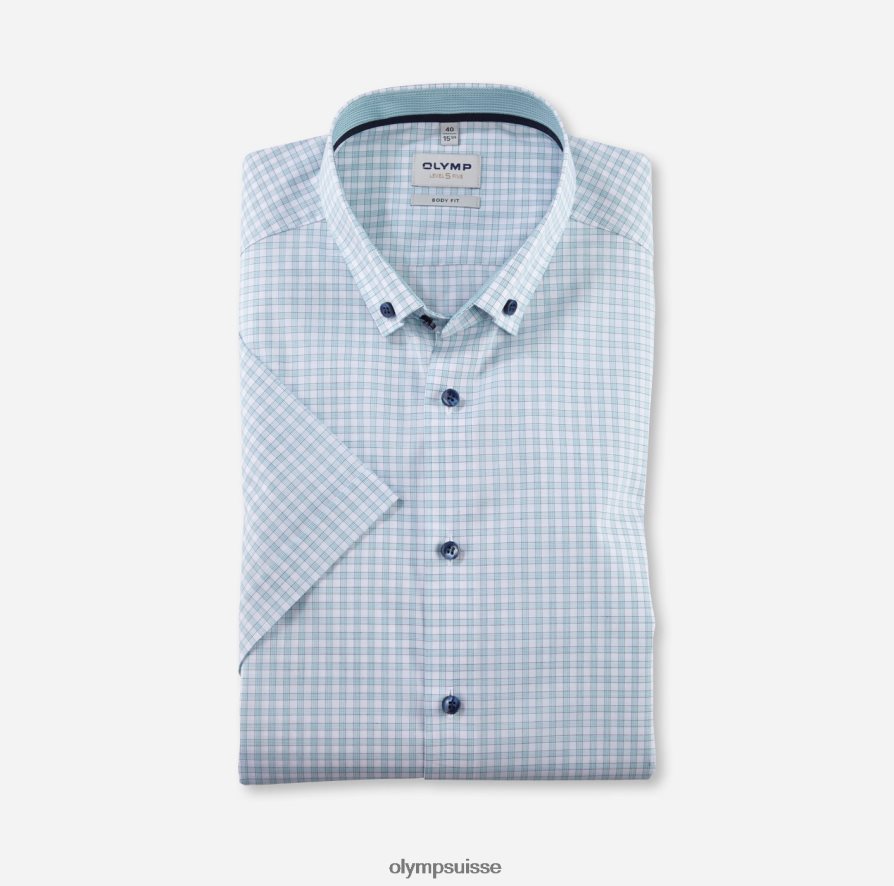 coupe corporelle niveau cinq, chemise d'affaires, boutonnée, émeraude OLYMP vêtements VVP4DB704
