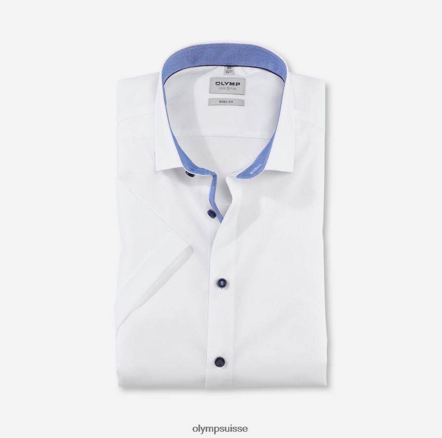 coupe corporelle niveau cinq, chemise d'affaires, kent moderne, blanc OLYMP vêtements VVP4DB407