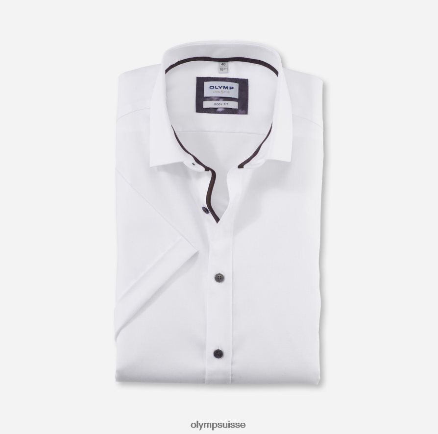 coupe corporelle niveau cinq, chemise d'affaires, kent moderne, blanc OLYMP vêtements VVP4DB755
