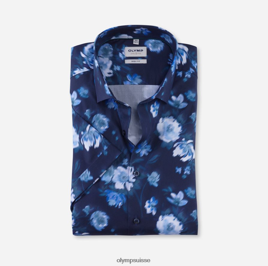 coupe corporelle niveau cinq, chemise d'affaires, kent moderne, bleu fumée OLYMP vêtements VVP4DB366