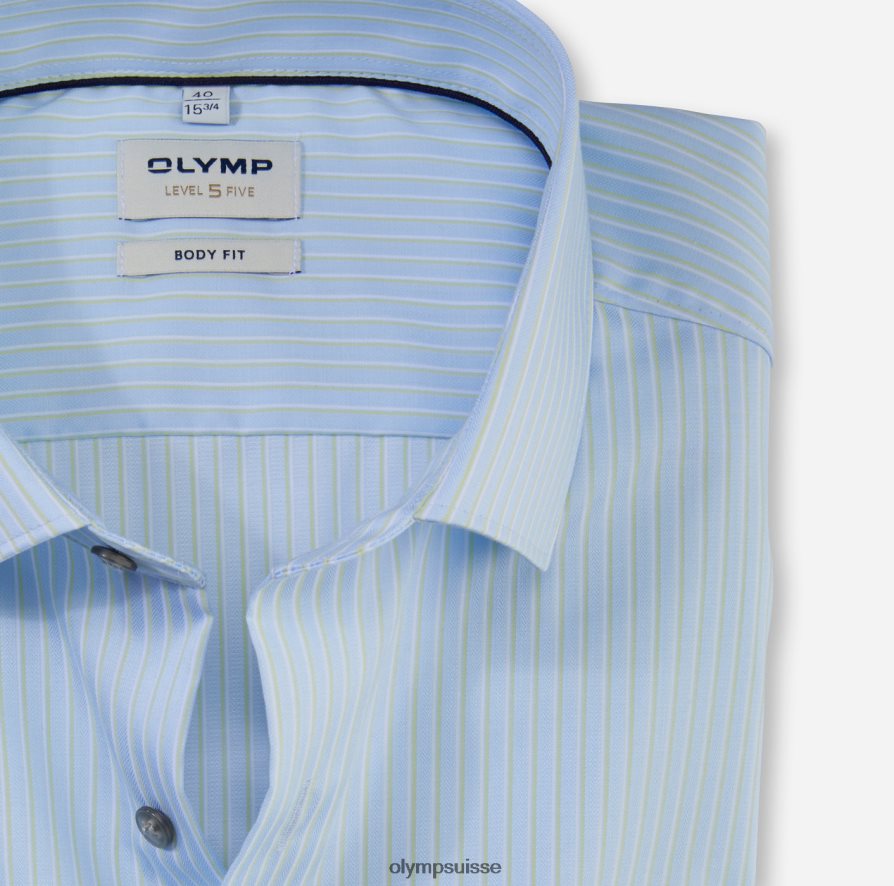 coupe corporelle niveau cinq, chemise d\'affaires, kent moderne, citron vert OLYMP vêtements VVP4DB599