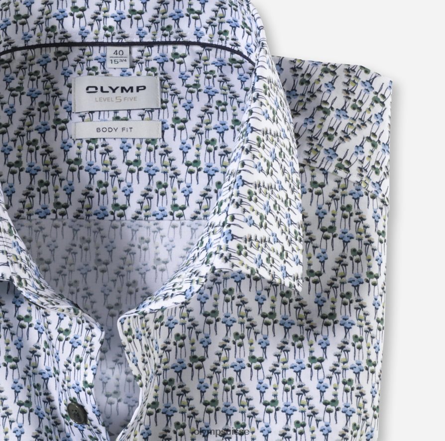 coupe corporelle niveau cinq, chemise d\'affaires, kent moderne, citron vert OLYMP vêtements VVP4DB764