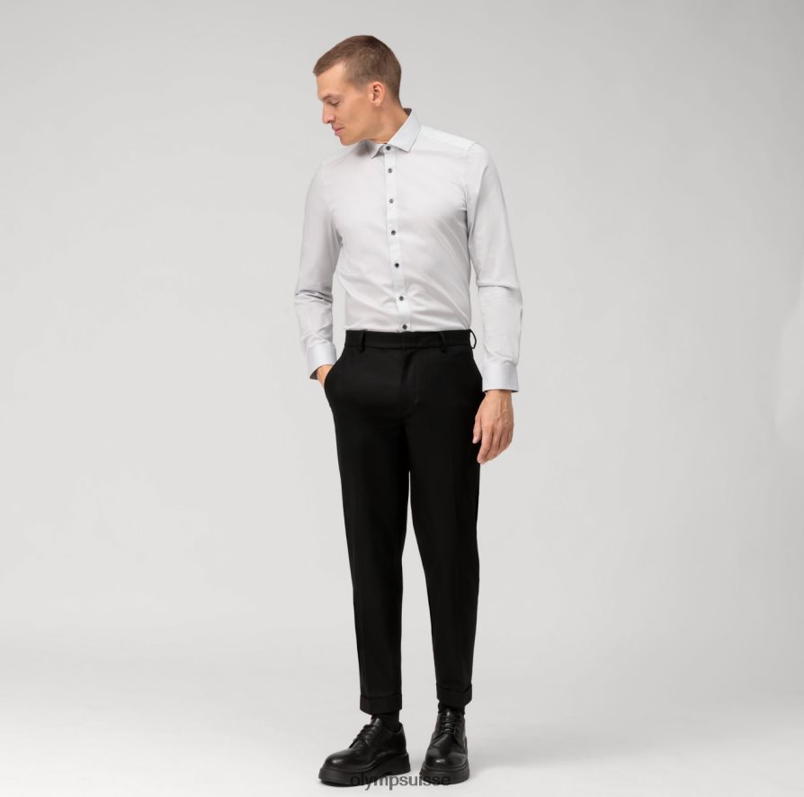 coupe corporelle niveau cinq, chemise d\'affaires, kent moderne, gris clair OLYMP vêtements VVP4DB526