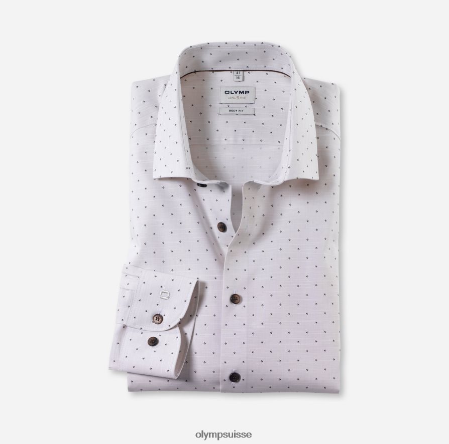coupe corporelle niveau cinq, chemise d'affaires, kent moderne, naturel OLYMP vêtements VVP4DB346