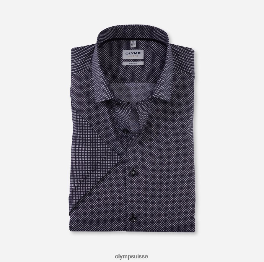 coupe corporelle niveau cinq, chemise d'affaires, kent moderne, noir OLYMP vêtements VVP4DB622