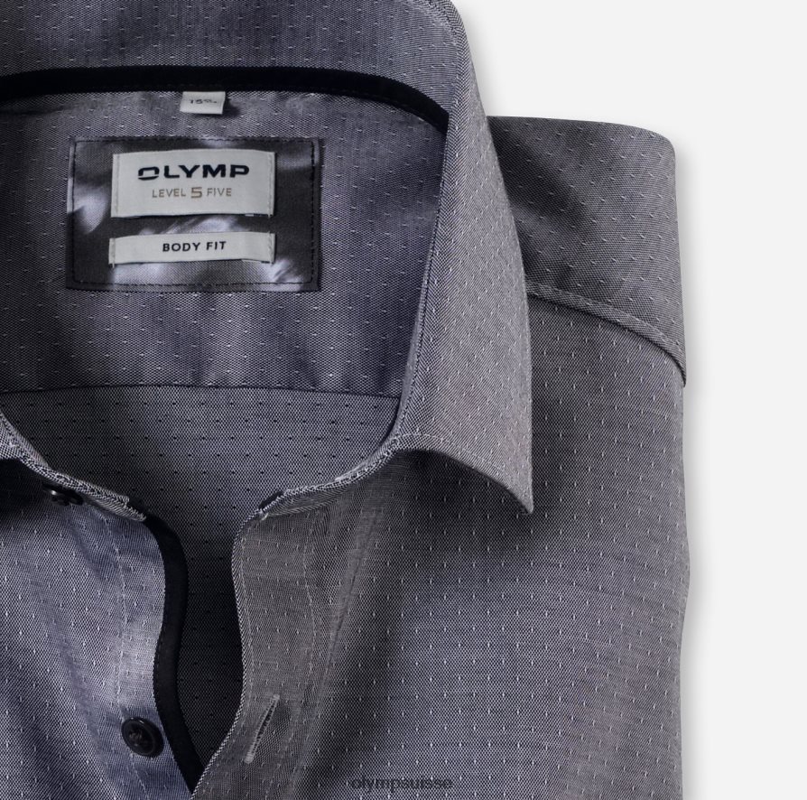 coupe corporelle niveau cinq, chemise d\'affaires, kent moderne, noir OLYMP vêtements VVP4DB680