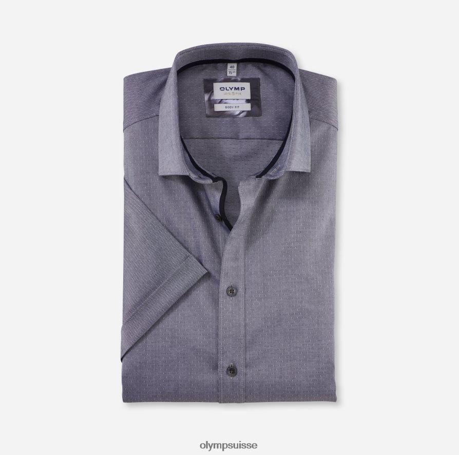 coupe corporelle niveau cinq, chemise d'affaires, kent moderne, noir OLYMP vêtements VVP4DB766