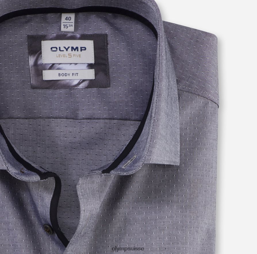 coupe corporelle niveau cinq, chemise d\'affaires, kent moderne, noir OLYMP vêtements VVP4DB766