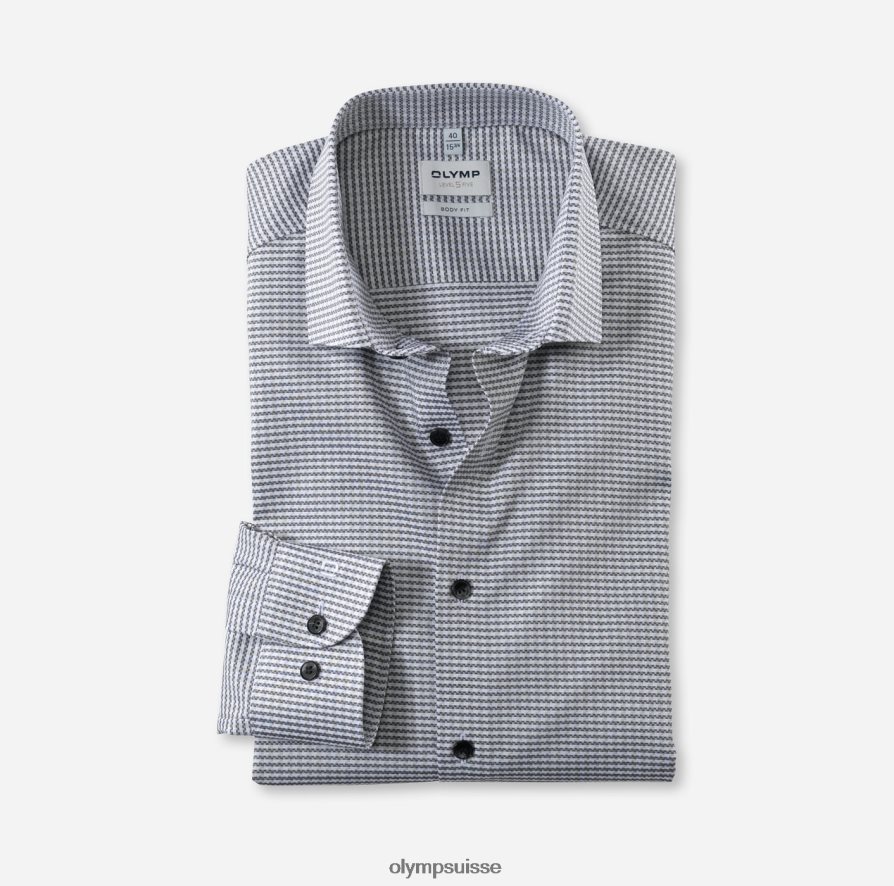 coupe corporelle niveau cinq, chemise d'affaires, kent moderne, noir OLYMP vêtements VVP4DB805