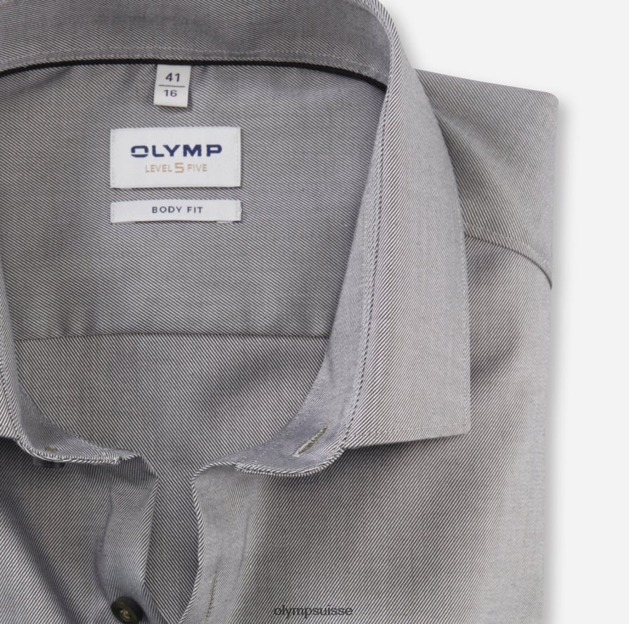 coupe corporelle niveau cinq, chemise d\'affaires, kent moderne, olive OLYMP vêtements VVP4DB488