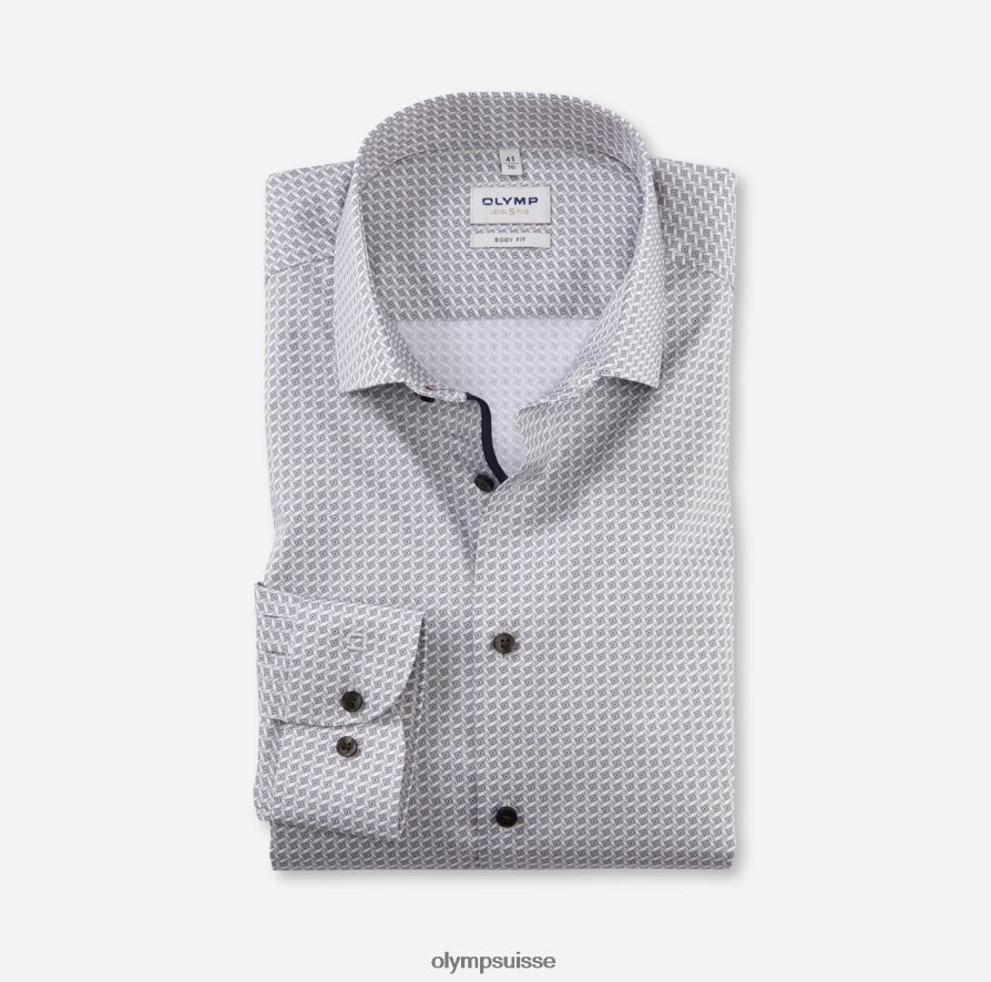 coupe corporelle niveau cinq, chemise d'affaires, kent moderne, taupe OLYMP vêtements VVP4DB515