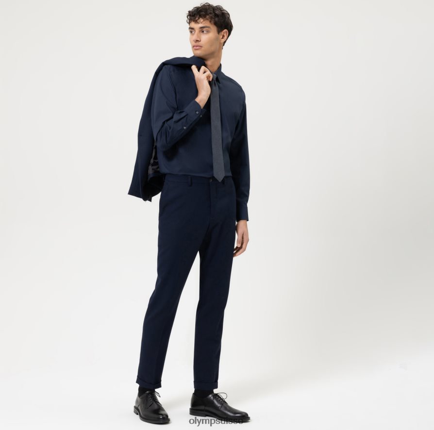 coupe corporelle niveau cinq, chemise d\'affaires, manches longues extra longues, new york kent, marine OLYMP vêtements VVP4DB913