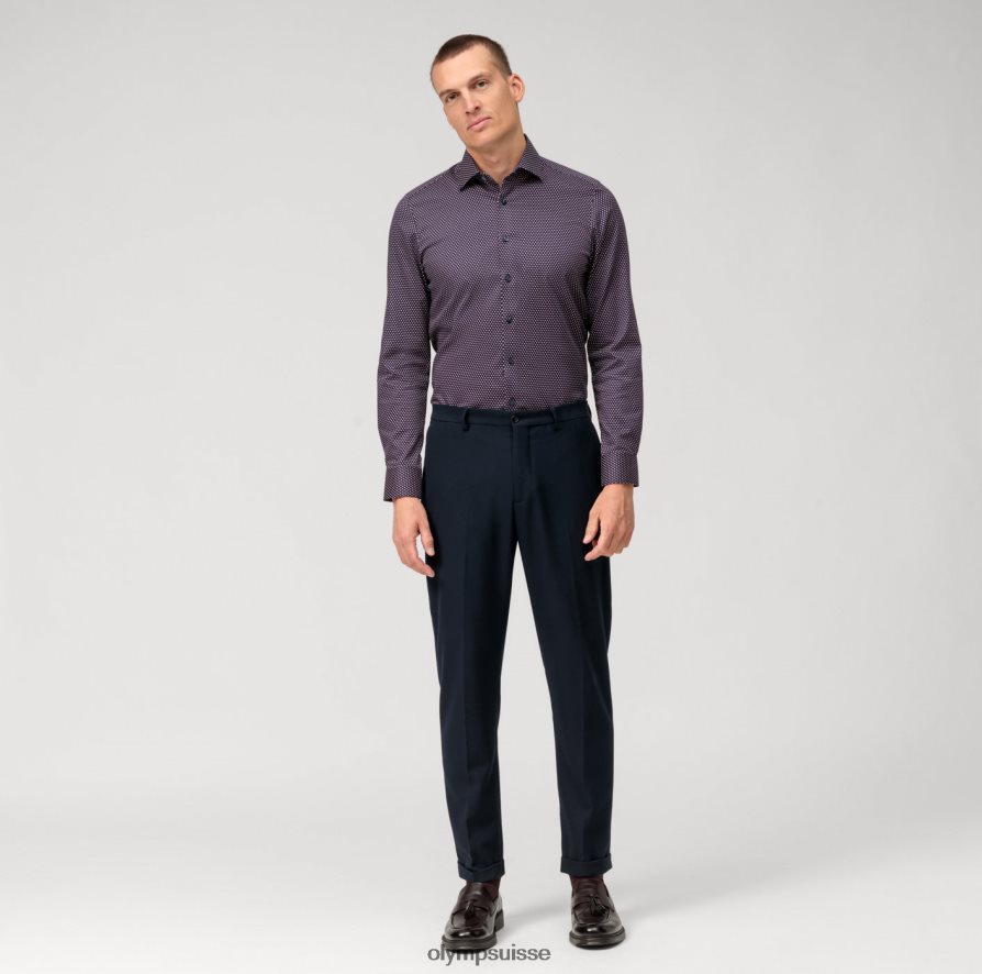 coupe corporelle niveau cinq, chemise d\'affaires, manches longues extra longues, new york kent, rouge OLYMP vêtements VVP4DB868