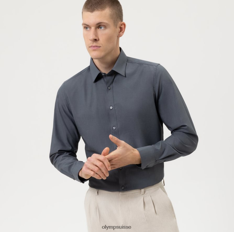 coupe corporelle niveau cinq, chemise d'affaires, new york kent, anthracite OLYMP vêtements VVP4DB847