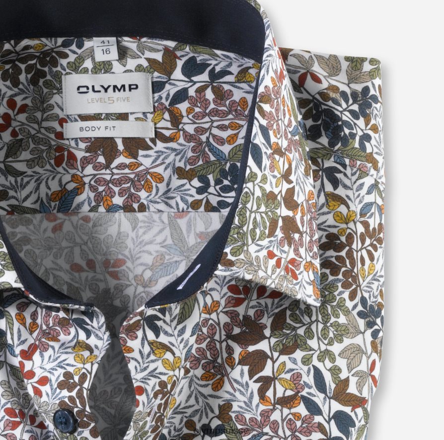 coupe corporelle niveau cinq, chemise d\'affaires, new york kent, blanc OLYMP vêtements VVP4DB771