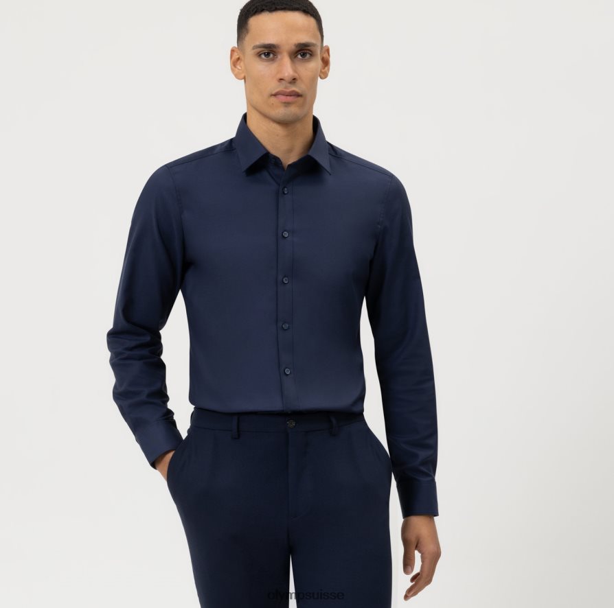 coupe corporelle niveau cinq, chemise d'affaires, new york kent, bleu nuit OLYMP vêtements VVP4DB495